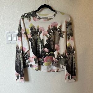 Zara cropped sweatshirt, size M